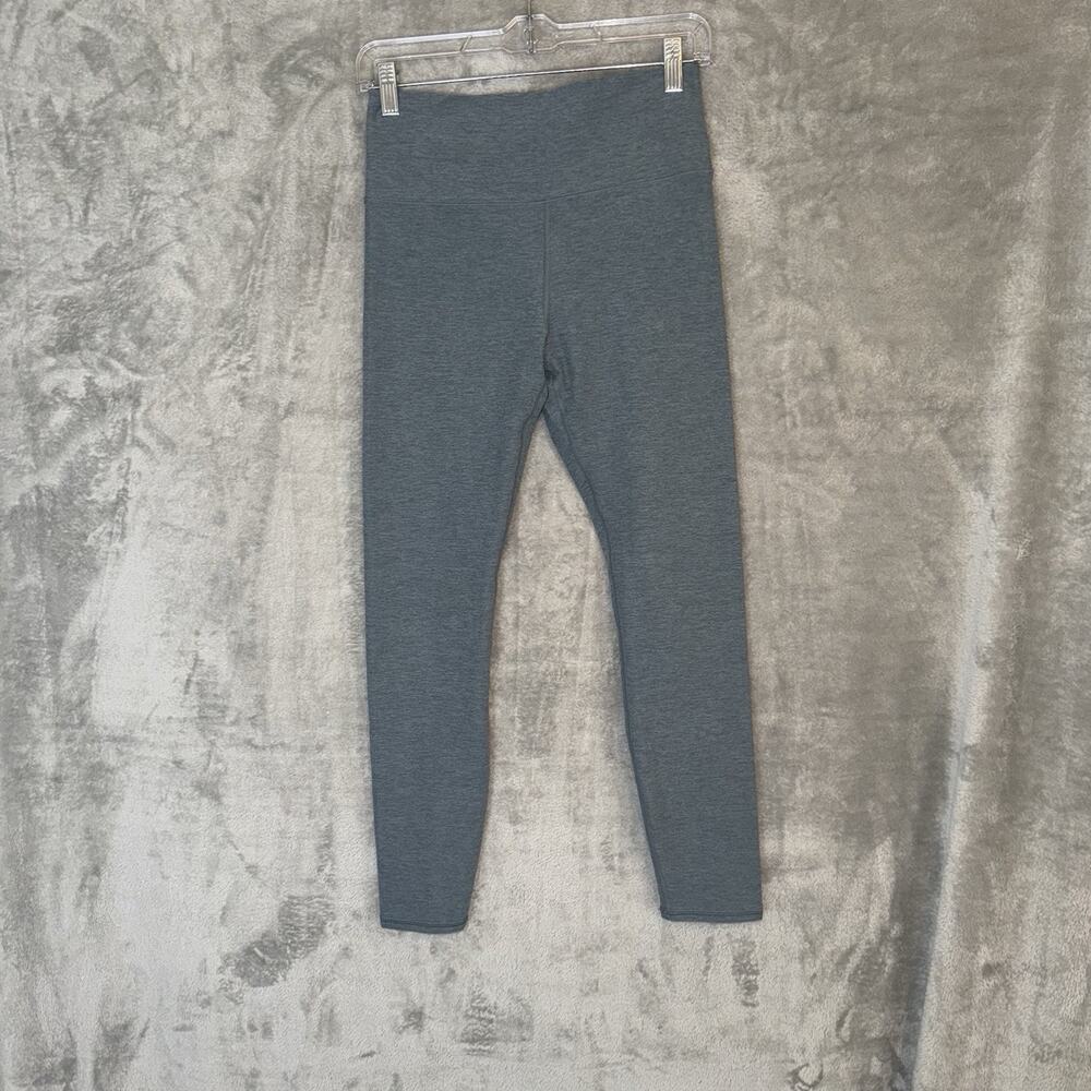 VUORI Clean Elevation Leggings VW444 High Rise Back Zip Pocket Blue Gray Size M